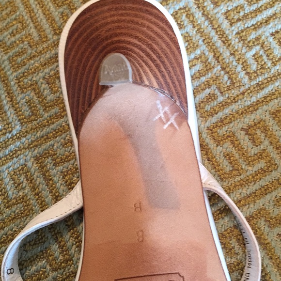 COACH Sandals Leather w/ Wooden Heel - Picture 6 of 7